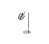Sobremesa tulipa ahumada soline 1xe27 cromo fabrilamp