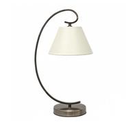 Lampara sobremesa metal color dorado serie concordia 20cm