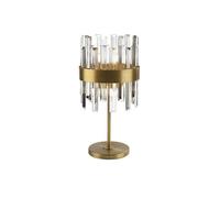 Lampara sobremesa metal color dorado serie grace 25cm