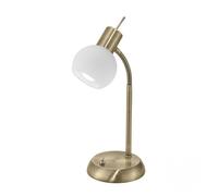 Lampara sobremesa metal color dorado serie opal 16cm