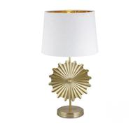 Lampara sobremesa metal color dorado serie oris 33cm