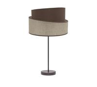 Sobremesa alto hara 1xe27 marron/marron 66x35x35 cm