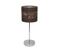 Sobremesa niebla 1xe14 cromo/marron-plata 43x17x17 cm