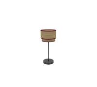 Lampara sobremesa metal color marron serie roque 18cm
