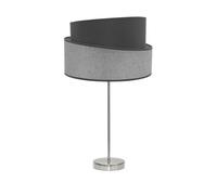 Sobremesa alto hara 1xe27 niquel/gris 66x35x35 cm
