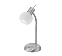 Lampara sobremesa metal color niquel serie opal 16cm
