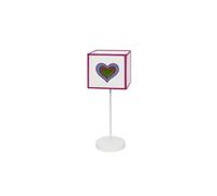 Lampara sobremesa metal color rosa serie amor 16cm