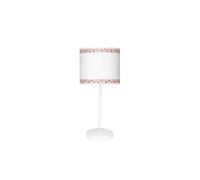 Lampara sobremesa metal color rosa serie cenefa 17cm