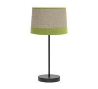 Lampara sobremesa modelo tietar con detalle en verde fabrilamp