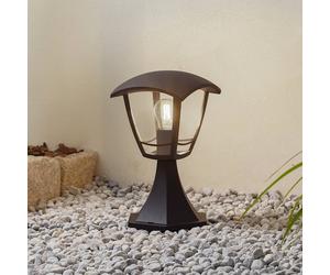 Lámpara sobremuro Isidoro de Lindby, negra, altura 28 cm, plástico