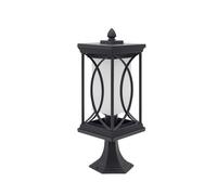 Lampara sobremuro peq. exterior garden 1xe27 negro de fabrilamp.