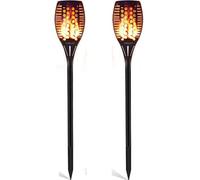 Lámpara solar de jardín con 96 luces LED para anochecer hasta la mañana parpadeos, antorchas de jardín, lámpara solar, lámpara de jardín, IP65 impermeable, antorchas solares para exteriores