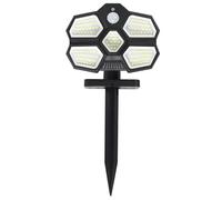 LÁMPARA SOLAR DETECTOR MOVIMIE | Poliéster, lámpara solar proyector exterior, detector de movimiento, 3 modos de iluminación, jardín o terraza