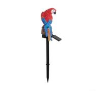 Lámpara Solar Exterior Loro Decorativo Lámpara Solar Exterior(Red) | Resina impermeable IP33, para carga diurna, nocturna automática, de loro único