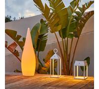 Lámpara Solar Gigante CLASSY H80/ | LED RGB Multicolor Inalámbrico | Control Remoto Regulable | Decoración para Jardín y