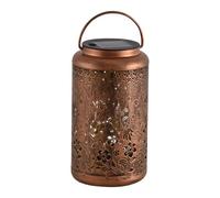 Lámpara solar - Impermeable Lámpara de metal con efecto proyección colgante | Luz solar - para patio, terraza, balcón, pasaje, jardín, árboles porche