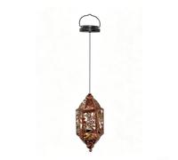 Lámpara Solar Jardín Hierro para forjado 60cm Barroco Lámpara(B) | Sensor crepúsculo-alba, sin interruptores, para construcción lluvia y para sol, para estilo vintage blanco