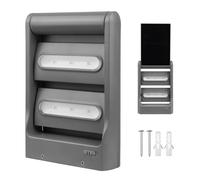 Lámpara Solar LED 12W de Pared para Exterior Sensor Crepuscular Blanco Neutro
