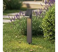 Lámpara solar LED PRIOS Lestor, antracita, atenuable, IP65
