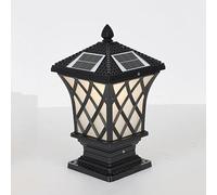 Lámpara Solar para Poste, para Exteriores, Estilo Villa Europea, para jardín, Estilo Vintage, para Pared, Columna, bolardo, Pilar, Pedestal, iluminación paisajística para Patio y Porche.
