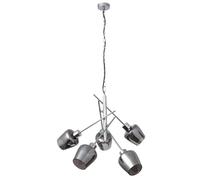 Lampara soline 5xe27 cromo regx58x58 cm
