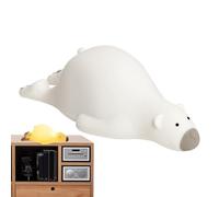 Lámpara Suave Aplastable,Decoración de Dormitorio de Osos con 3 Niveles | Lámpara Animal Táctil para Noche - Para Niñas Niños Mesita De Noche Lectura Nocturna Cumpleaños Viaje Hotel Oficina Casa