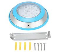 Lámpara subacuática IP68 impermeable de 12 W, luz LED de 12 V para piscina montada en la pared, luz cálida, duradera, luz sumergible de acero inoxidable 304 para piscina, jardín,