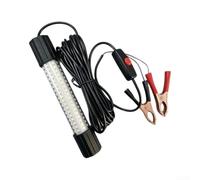 Lámpara sumergible para atractor de peces 126 LED blanco, azul, verde (13 | 126 cuentas brillantes, diseño sumergible, atrae peces, tamaño 27 x 175 mm, material de policarbonato