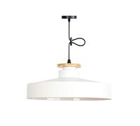 Lámpara Techo Estilo Granja Pantalla Madera Simple Base E27, Lámparas Colgantes Metal Industrial Luz Colgante Ajustable Para Interiores Pasillo Moderno para Cocina Isla Comedor Mesa Dormitorio