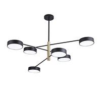Lámpara Techo LED Lámpara Techo Multi-Cabezal Lámpara Colgante Hierro con Pantalla acrílica Lámpara suspensión Tipo Rama para Sala Estar Muestra habitación Vill