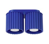 Lámpara Techo Moderno Azul Marino dormitorio 21CM GU10 Deckenleuchte 2-flammig