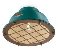 Lámpara Techo Petróleo Ø 35CM Redondo Shabby Cerámica Metal E27 Deckenleuchte