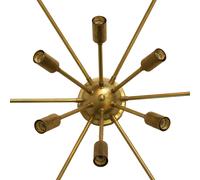 Lampara techo Plafon Sputnik 12 luces Cromo