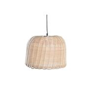 LAMPARA TECHO RATAN 39X39X30 NATURAL