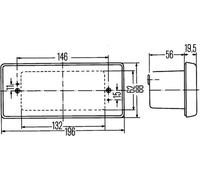Faro trasero HELLA 2SA 003 734-121