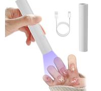 Lampara Uñas Semipermanentes, Mini Lampara UV Led Uñas 3W, Secador de Uñas Portátil con Soporte Temporizador 60/120S, Secado Rápido para Bricolaje en Casa Salón de Uñas