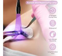 LáMpara Uv De Belleza Para Extensiones De PestañAs - LáMpara PortáTil Con Pedal, Tres Colores Ajustables - Ideal Para TéCnicos Profesionales De PestañAs - Secador De Manicura.,White