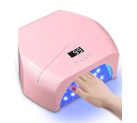 Lampara UV LED Uñas 298W, Lampara Uñas Semipermanentes, Lampara UV con 72 LEDS/Sensores Automáticos, Secador de Uñas, Lámpara de Uñas Profesional