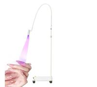 LáMpara Uv Para Extensiones De PestañAs, LáMpara De PestañAs Ajustable, LáMpara De Curado RáPido Con Cuello De Cisne Flexible Para Esmalte De Gel Uv, Secador De Manicura,White
