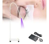 LáMpara Uv Para Extensiones De PestañAs, LáMpara Led De 5 W Para Fotocurado De Pegamento, Con Pedal, Secado RáPido En 2-3 Segundos, 1 Gafas, Foco Ajustable.,White