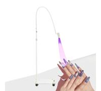 LáMpara Uv Para PestañAs, LáMpara De Pegamento Para Extensiones De PestañAs Led De 5 W Con Pedal, Secado RáPido En 2-3 Segundos, TamañO De Punto Ajustable,White