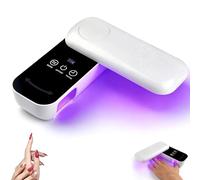 LáMpara UV Para UñAs De Gel, LáMpara Led UV InaláMbrica, Secador De UñAs Para Esmalte en Gel, Curador Esmalte Gel De Secado RáPido, Giratoria 240° y Plegable, Curado Profesional De Esmalte Gel
