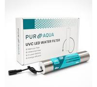 Lámpara UVC LED Aora para sistemas de ósmosis inversa, filtros de agua, autocaravana | elimina el 99,99% de bacterias, virus | esterilización UV libre de químicos | desinfección del agua potable | 5