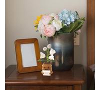 Lámpara Valley: linda luz nocturna floral, lámpara de mesa vintage, decoración de escritorio con flores, iluminación luminosa romántica, diseño de acento de tarjeta emocional, iluminación cómoda junto