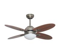 Lampara ventilador metal color dorado serie bermeo 105cm