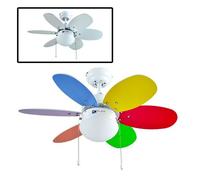 Lampara ventilador metal color multicolor serie caleta 75cm