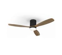 Lampara ventilador metal color negro serie siroco 132cm