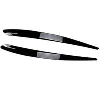 LÁMPARA XED Cubierta del párpado faro, para Skoda, para Superb B8 2016-2018, faros negros brillantes para coche, embellecedor de cejas, tira estilo tapa ajuste de la ceja del faro del coche