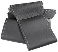 LÁMPARA XED Funda Protectora para Volante de Coche, para Niva 2009-2017, para Corsa D Auto Accessories Universal Cubierta del Volante del Coche(Black Gray Line)