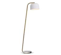 Lámparas Altas de pie lámpara de Pesca de lámpara de Arco de Metal para la Sala de Estar del Dormitorio Curvado, y Tono de Domo de Metal con luz de Lectura Brillante